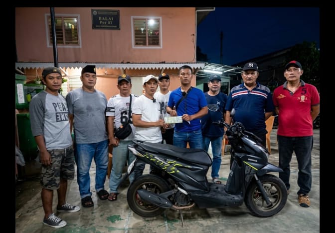 Penyerahan Motor Beat Hasil Temuan di Jatinegara Kaum Kembali ke Pemilik Asal Cianjur