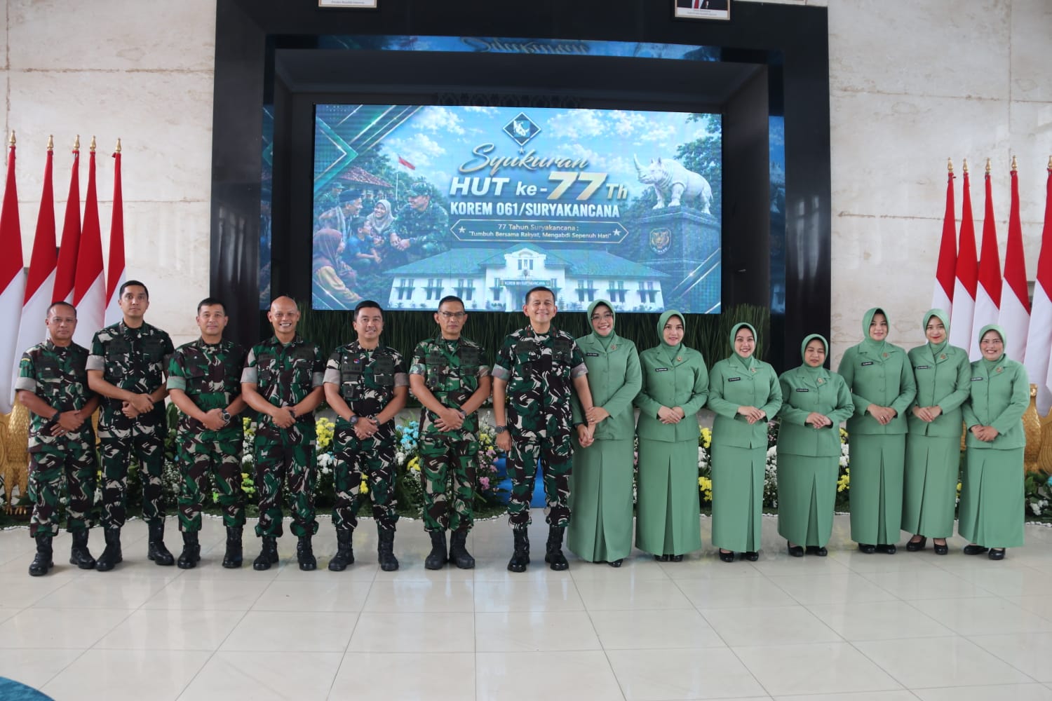 Dandim 0622 Hadiri Puncak Syukuran HUT ke-77 Korem 061/Suryakancana, Perkuat Semangat Tumbuh Bersama Rakyat