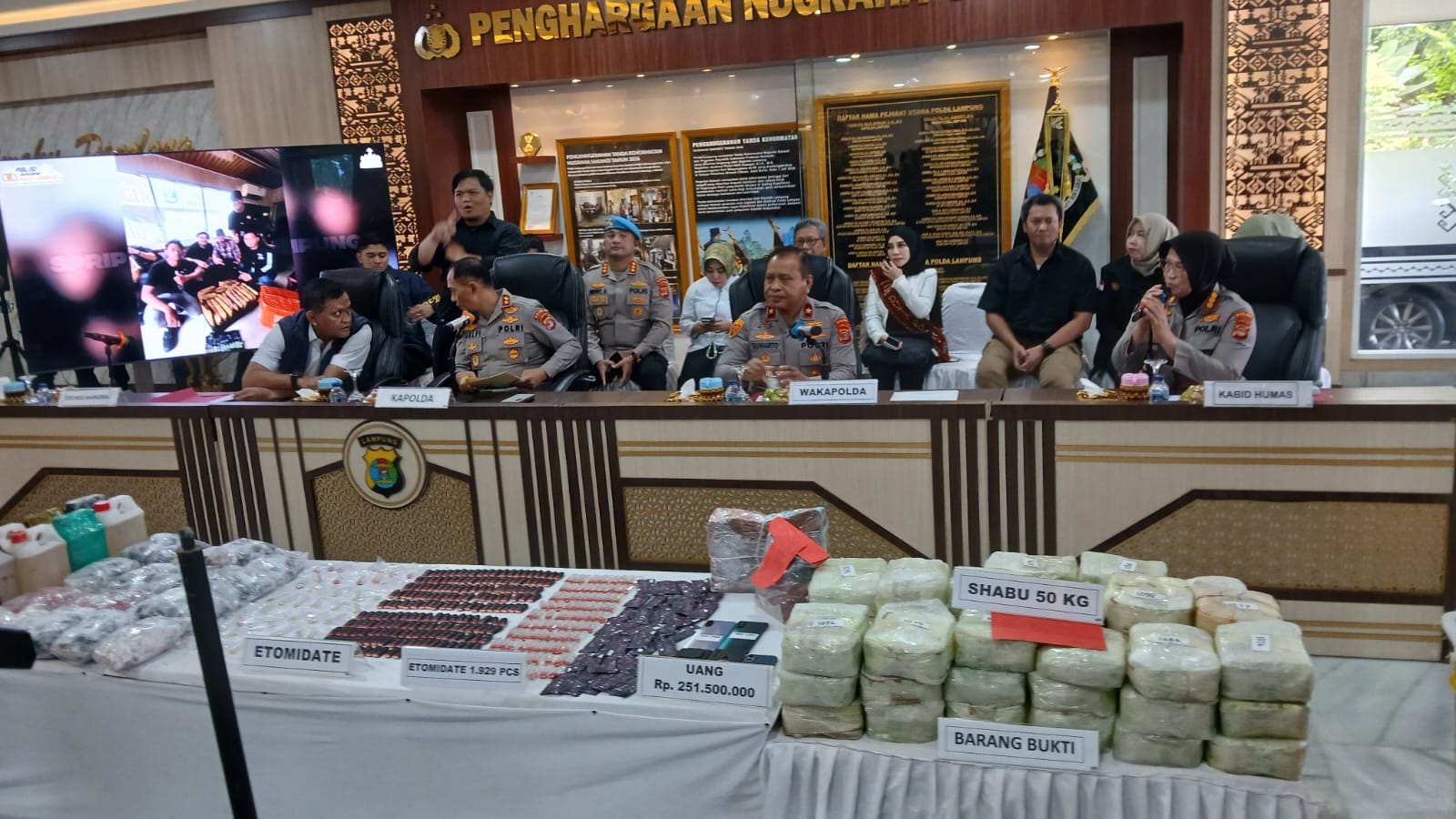 Polda Lampung Bongkar Jaringan Narkoba Internasional, Sita 89 Kg Sabu Senilai Rp191 Miliar