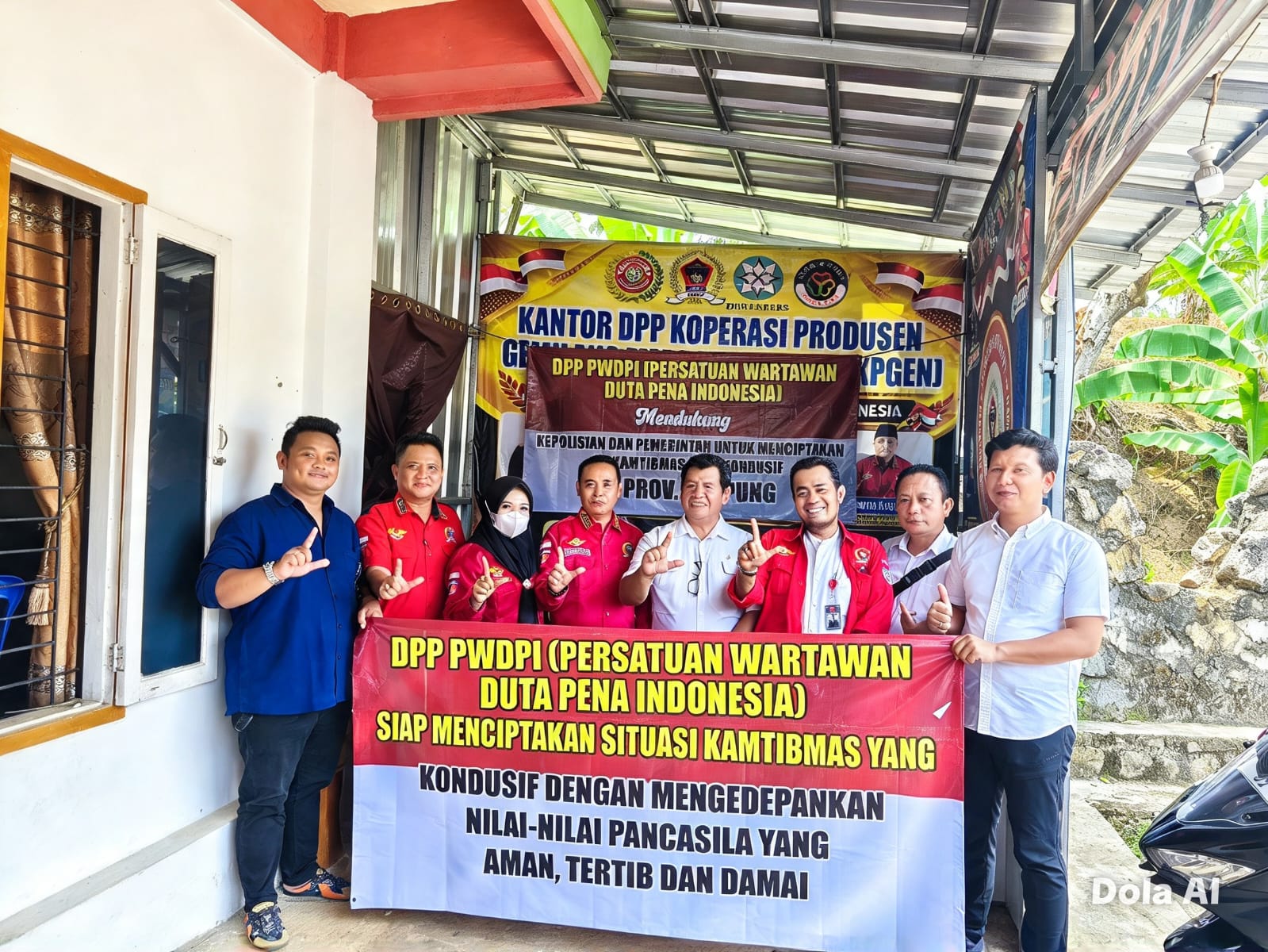 Terima Kunjungan Tim Polda, Ketum PWDPI Dukung Wujudkan Lampung Kondusif