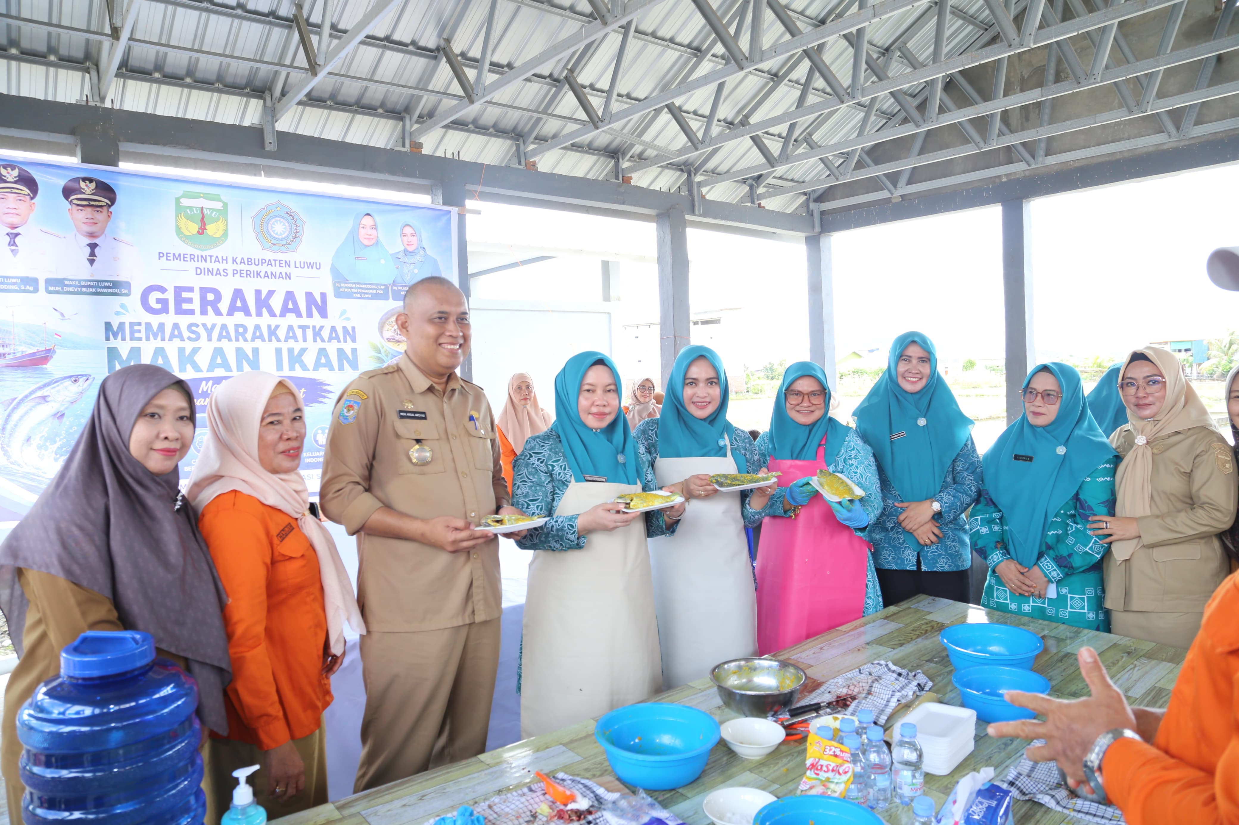 Lewat Pra Gemarikan, TP-PKK Luwu Kampanyekan Konsumsi Ikan Sehat